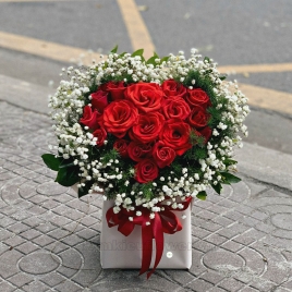 Lẵng Hoa Trái Tim 2