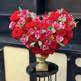 Lẵng Hoa Trái Tim 3