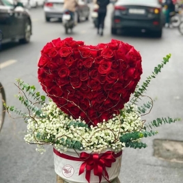 Lẵng Hoa Trái Tim 1